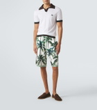 Dolce&Gabbana DG wool and silk polo shirt