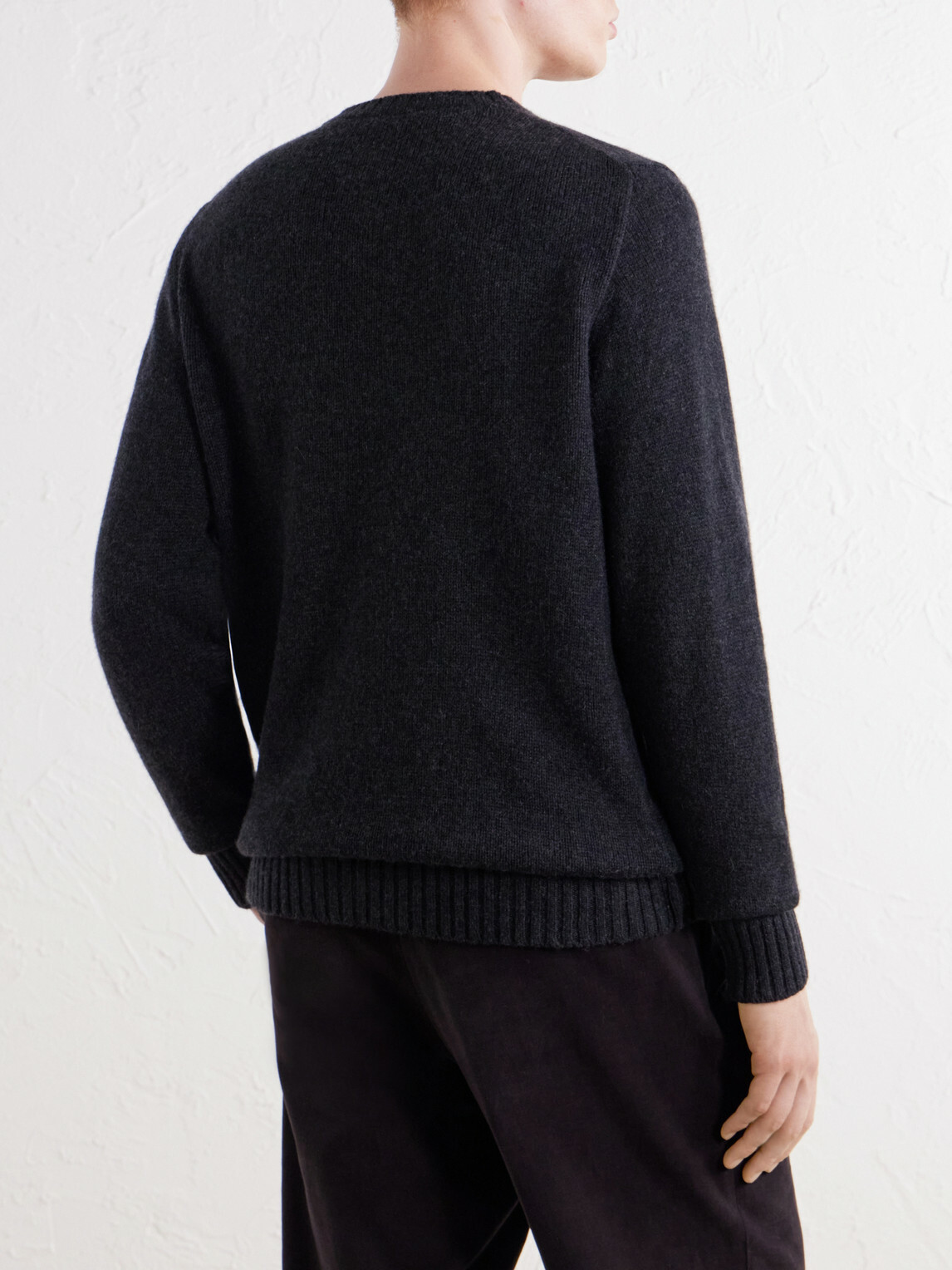 Anderson & Sheppard - Super Soft Cashmere Sweater - Gray