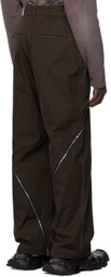 FFFPOSTALSERVICE Brown Zip Trousers