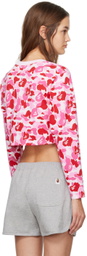 BAPE Pink ABC Camo Long Sleeve T-Shirt