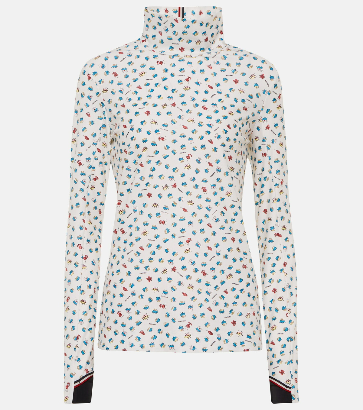Moncler Genius - x Naj-Oleari 3 Moncler Grenoble printed turtleneck ski top