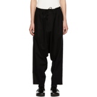 Yohji Yamamoto Black Regular Sarouel Trousers