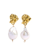Alighieri The Fragment Of Light 24kt Gold-plated Drop Earrings - Pearl - One Size