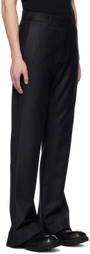AARON ESH Black Puddle Trousers