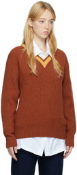 Manors Golf Orange Patch Sweater