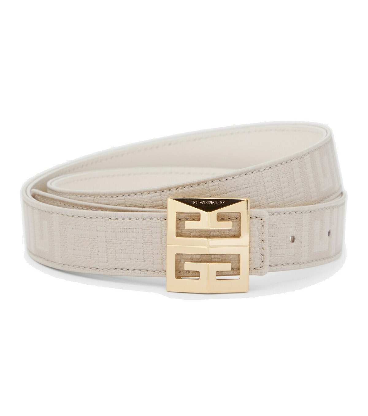 Givenchy - 4G reversible canvas and leather belt Givenchy