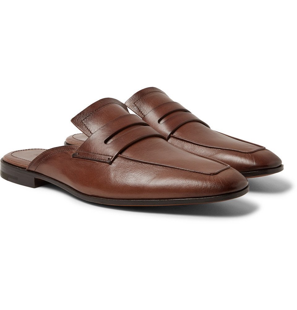 Berluti Lorenzo Mens Slip On Mule Size 9 Calf Brown Leather Backless Shoes $_57.JPG?set_id=880000500F main image 2