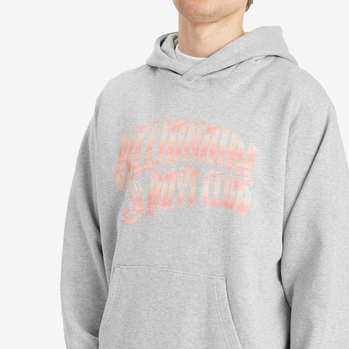 Billionaire Boys Club Men's Mountain Fill Arch Logo Hoodie in Heather Grey