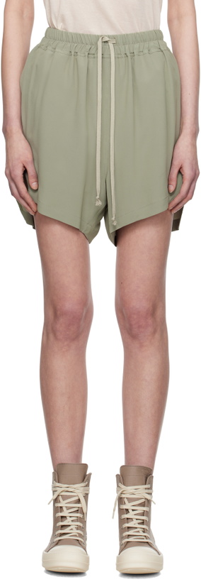 Photo: Rick Owens Green Hollywood Boxers Shorts