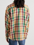 Visvim - Checked Linen and Wool-Blend Flannel Shirt - Neutrals