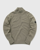 C.P. Company Lambswool Quarter Zipped Knit Grey - Mens - Pullovers
