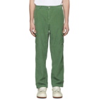 Carne Bollente Green Corduroy James Bande Cargo Pants