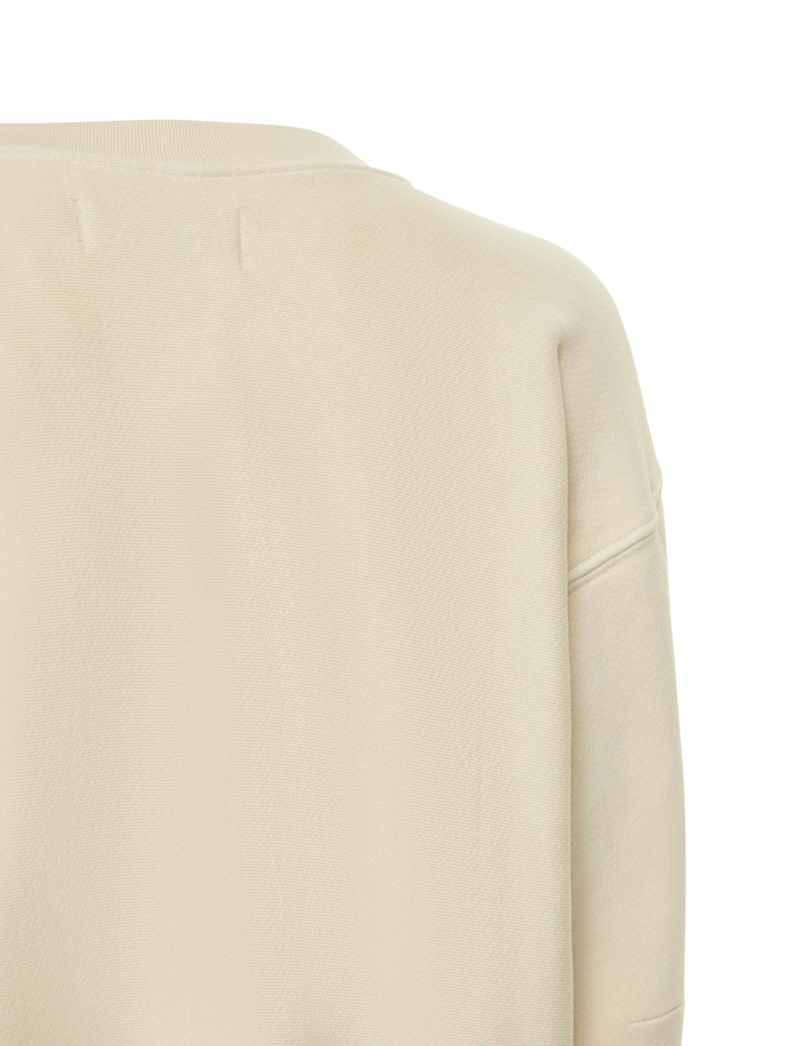 LES TIEN Cropped Cotton Sweatshirt
