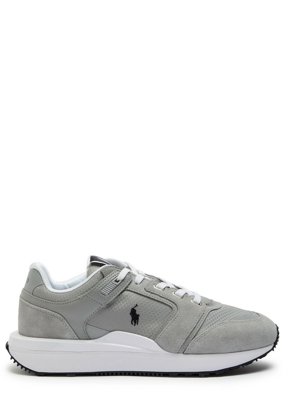Photo: Polo Ralph Lauren Train 89 Panelled Mesh Sneakers Grey