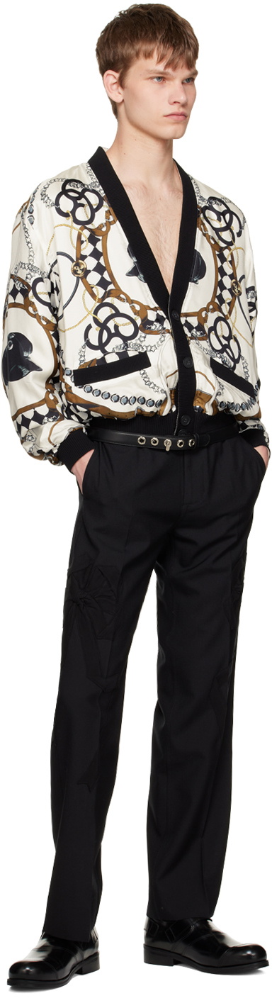 『Stefan Cooke』black zip pocket trousers Stefan Cooke Black Zip Pocket Trousers Stefan Cooke