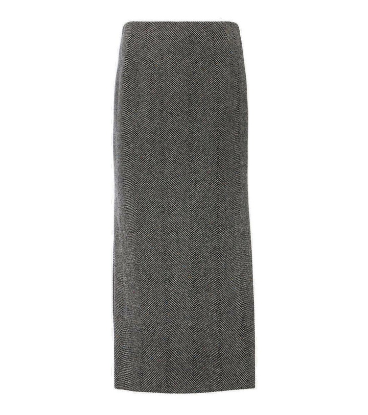 Photo: Etro Wool-blend pencil skirt