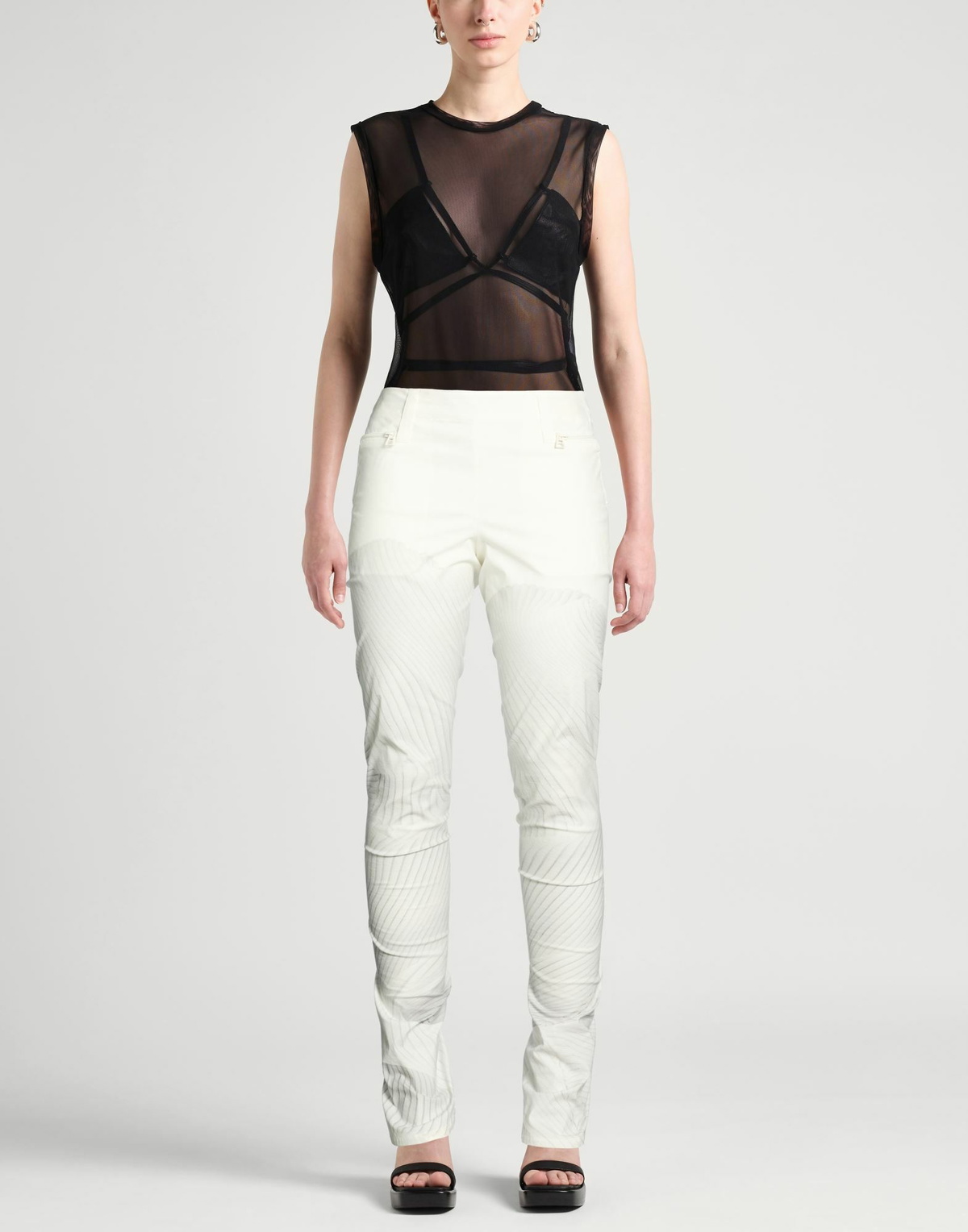 Issey Miyake Womens Pants in White