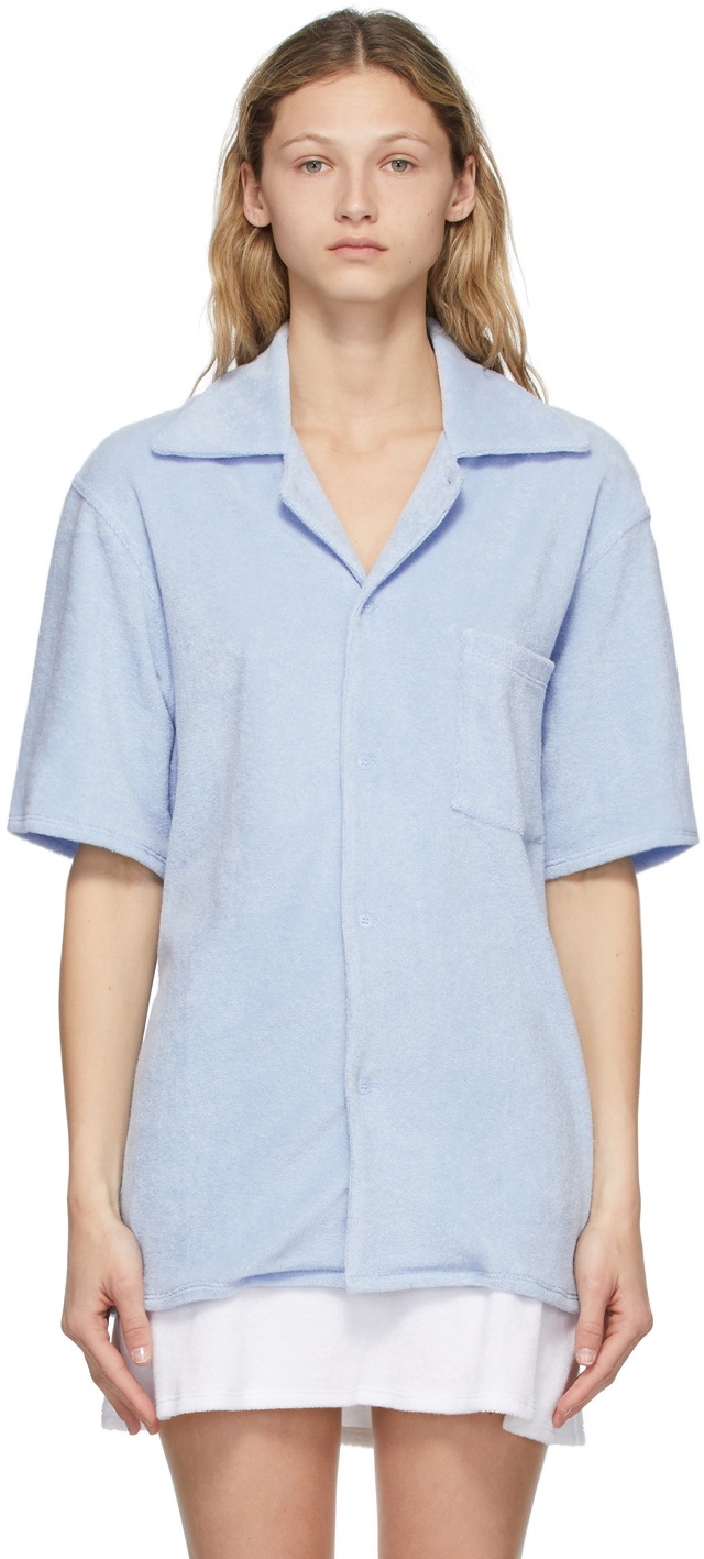 Gil Rodriguez Gil Rodriguez Blue Terry Tommy Bowling Shirt Gil Rodriguez