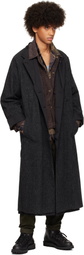 YOHJI YAMAMOTO Gray I-Raglan Reversible Coat
