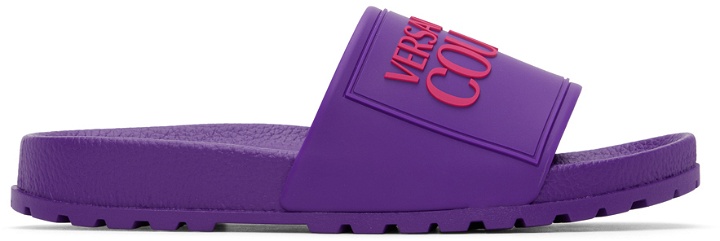 Photo: Versace Jeans Couture Purple Fondo Slides