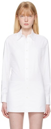 Recto White David Minidress