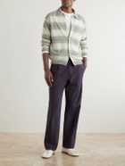 Auralee - Drawstring Cotton Straight-Leg Trousers - Brown