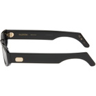 Valentino Black Geometric Acetate Sunglasses
