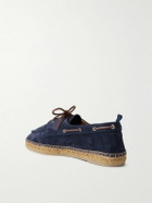 Castañer - Nemo Suede Boat Shoes - Blue