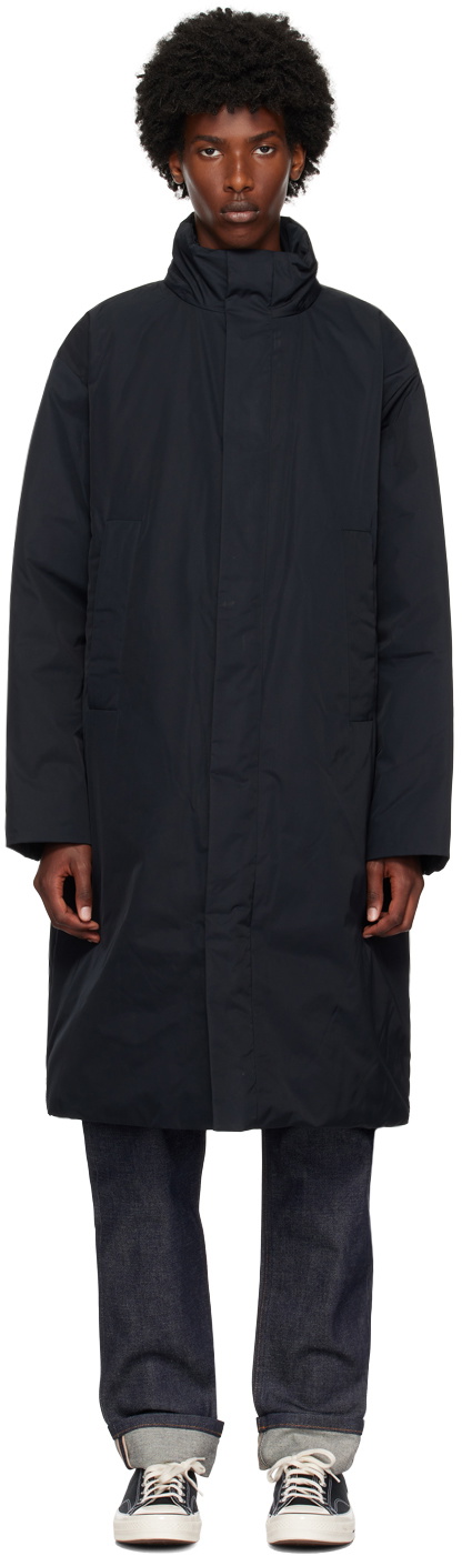 Calvin Klein Black Stand Collar Down Parka
