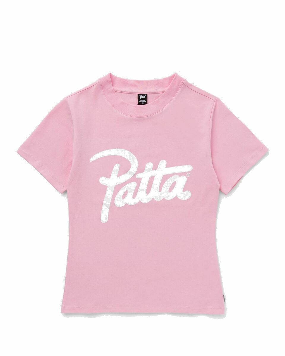 Photo: Patta Basic Fitted Tee Pink - Womens - Shortsleeves