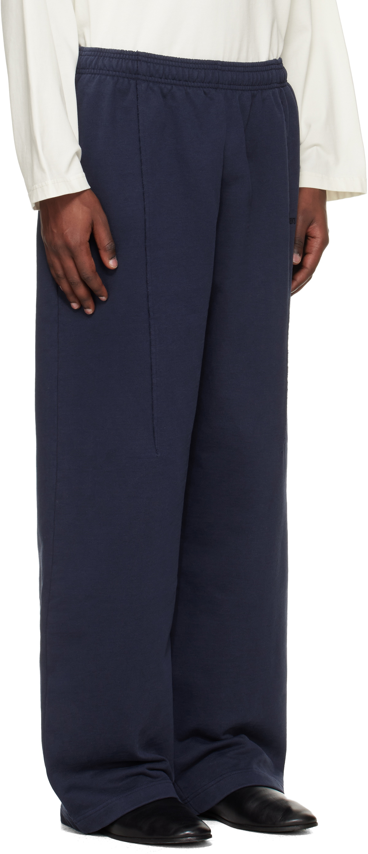 VETEMENTS Navy Cut Sweatpants