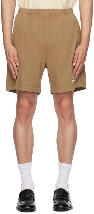 Photo: Sporty & Rich Brown 'Made In USA' Shorts