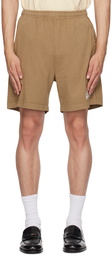 Sporty & Rich Brown 'Made In USA' Shorts