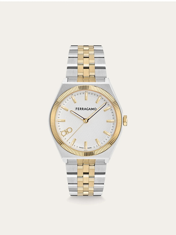 Photo: Ferragamo Mens Vega New watch in Yellow