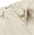 NN07 - Domenico Tapered Pleated Cotton-Blend Twill Drawstring Trousers - Ecru