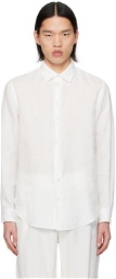 Emporio Armani White Semi-Sheer Shirt