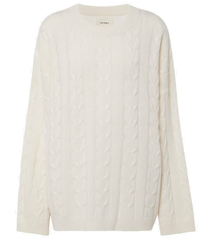 Photo: Lisa Yang Vilma cable-knit cashmere sweater