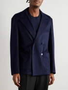 Stòffa - Double-Breasted Cashmere Jacket - Blue