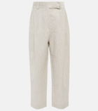 Toteme - Straight wool and linen pants