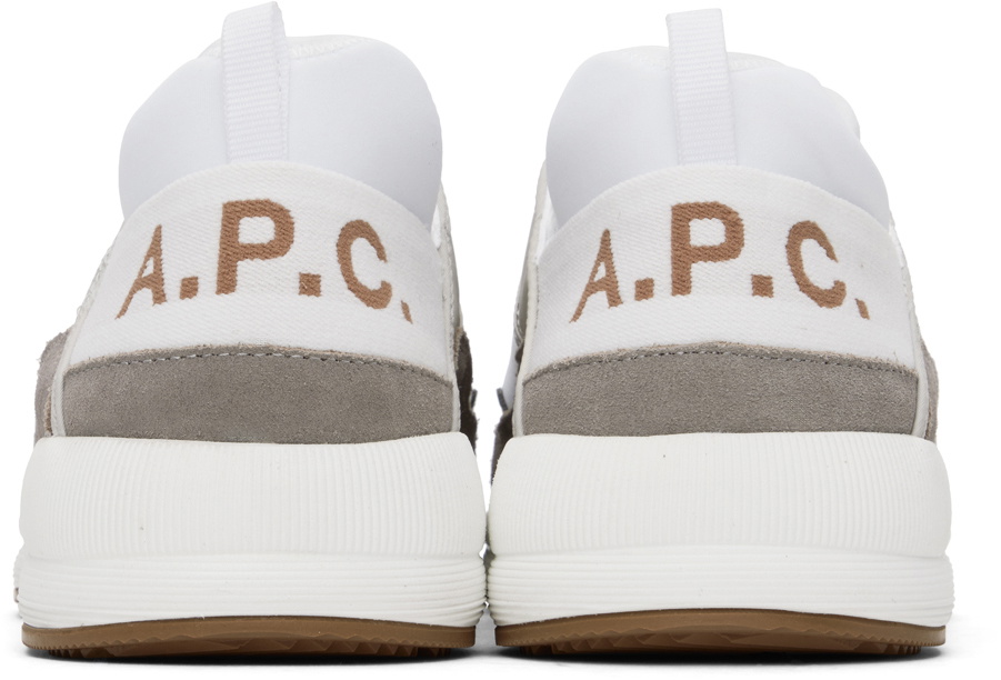 A.P.C. White Run Around Sneakers