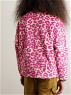 Moncler Genius - 1 Moncler JW Anderson Leopard-Print Fleece Jacket - Pink