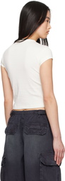 alexanderwang.t Off-White Distressed Logo T-shirt