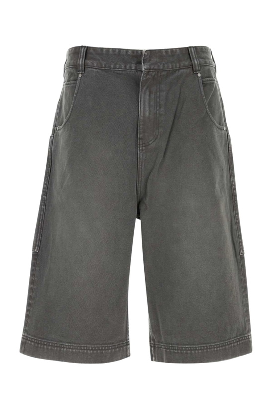Photo: Entire Studios Dark Grey Denim Bermuda Shorts