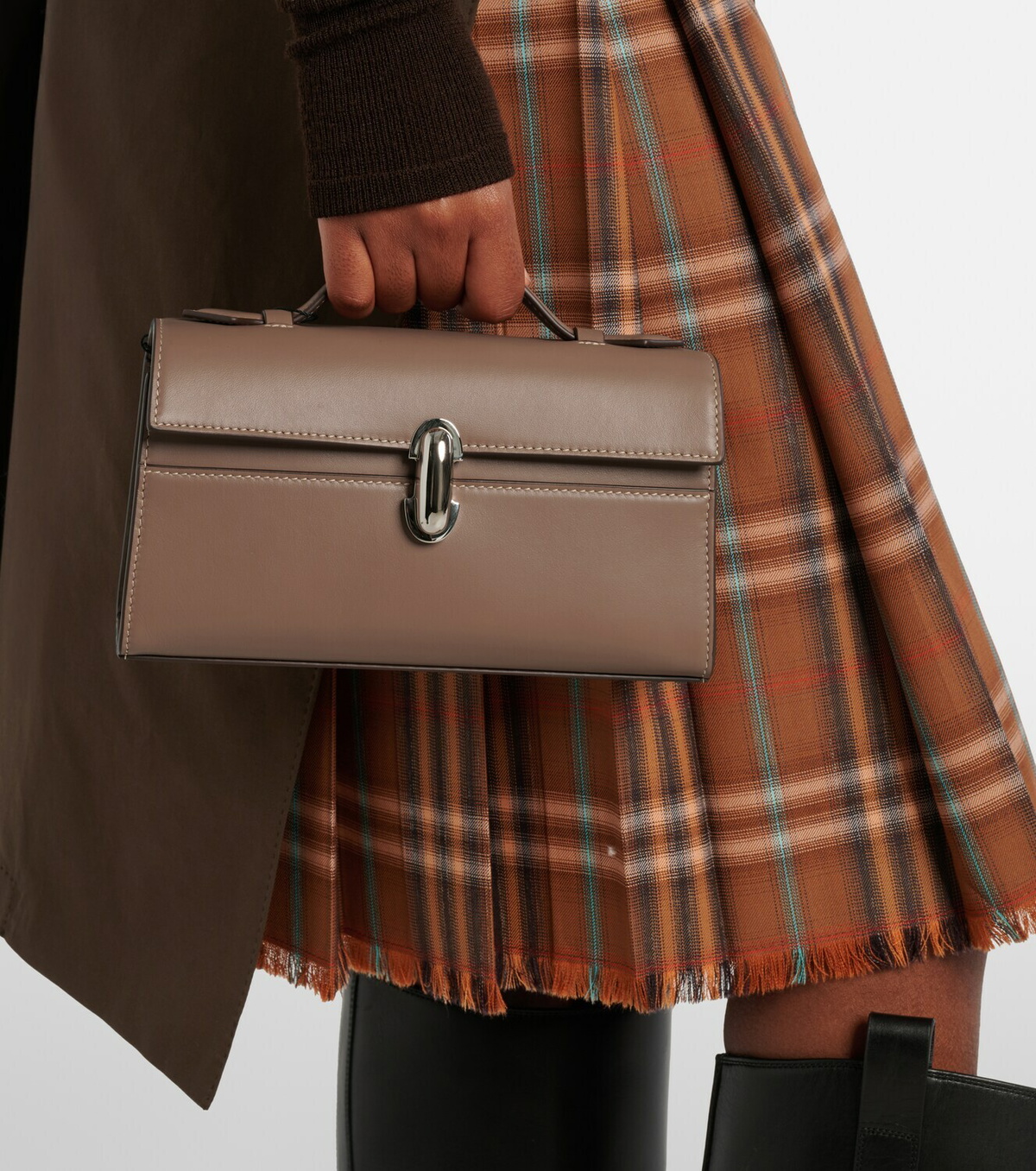 Savette Symmetry leather top-handle bag