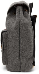 Thom Browne Grey RWB Stripe Hunting Backpack