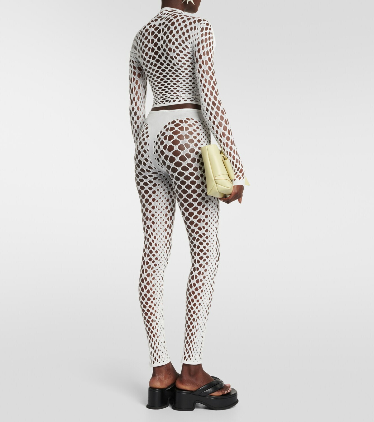 Jean Paul Gaultier Mesh crop top