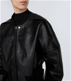 Rick Owens Flight cropped leather jacket