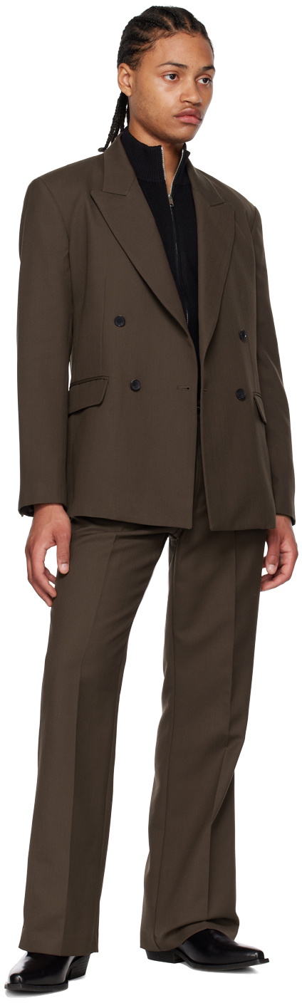 Second/Layer Brown Valluco Trousers Second/Layer