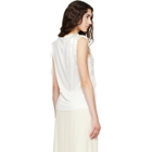 Simone Rocha White Bow Ribbon Tail Tank Top