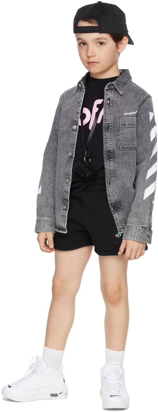 Off-White Kids Black Monster Shorts